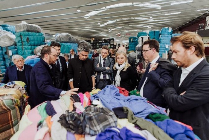 The key topic during the company visit was the circular economy. © Manteco